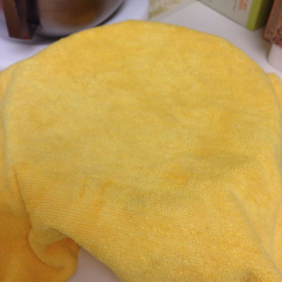 Make sure to cover it and put it in a warm place.