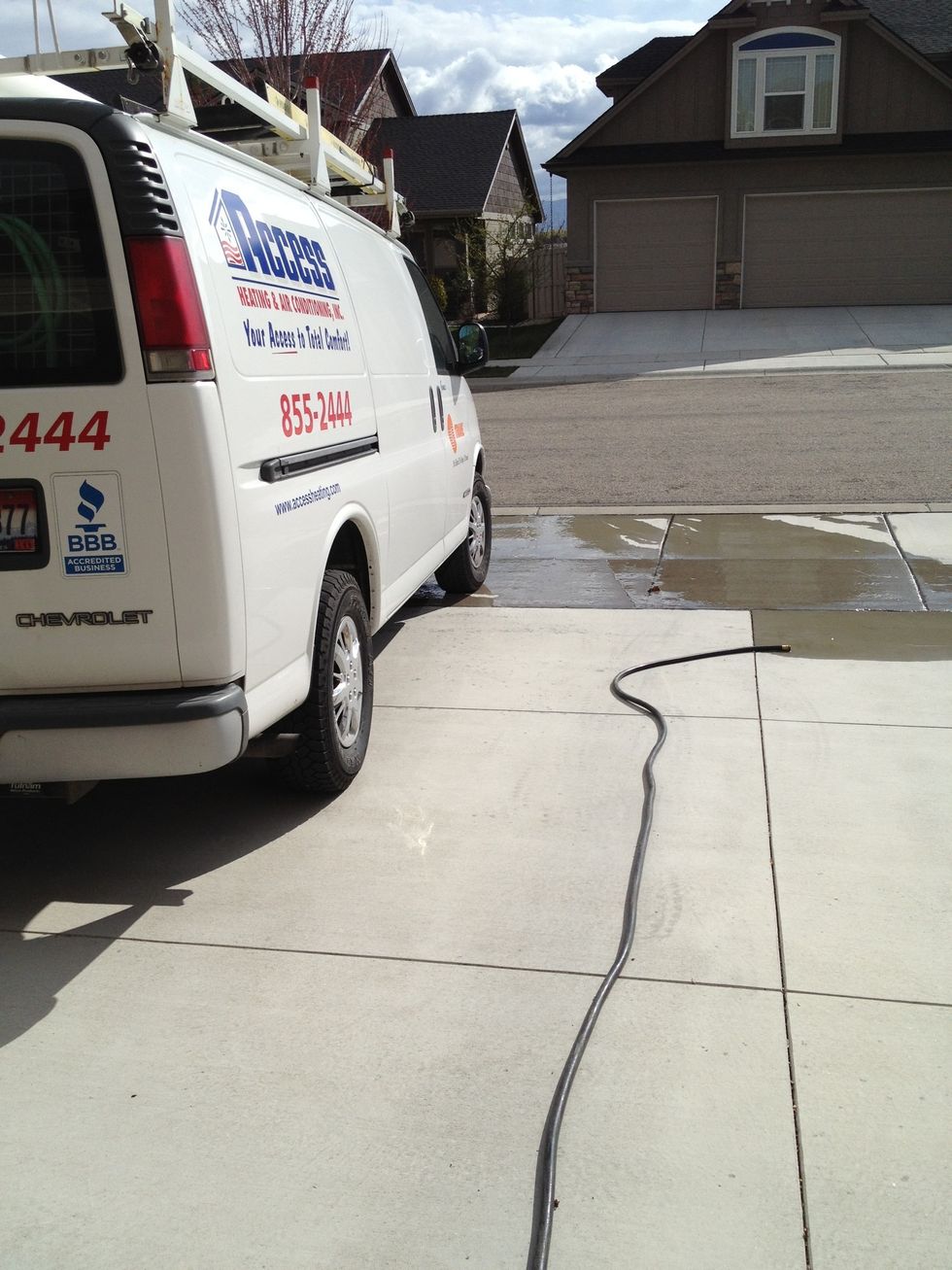 Make sure to drain into the street gutter. NOT YOUR GRASS- the sediment will "burn" your lawn.