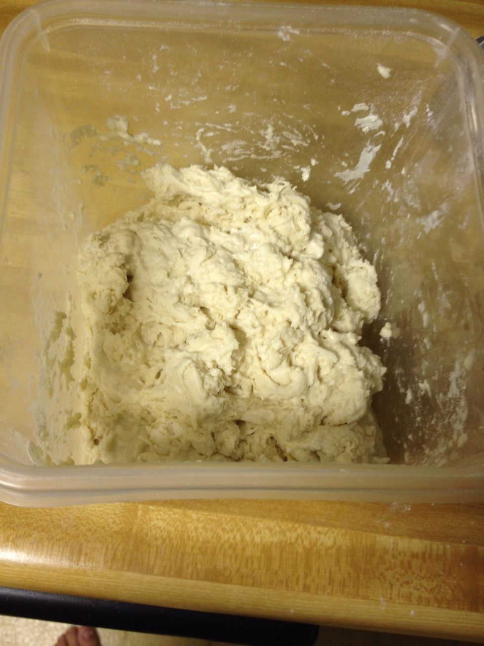 Make sure to get as much flour incorporated as possible.