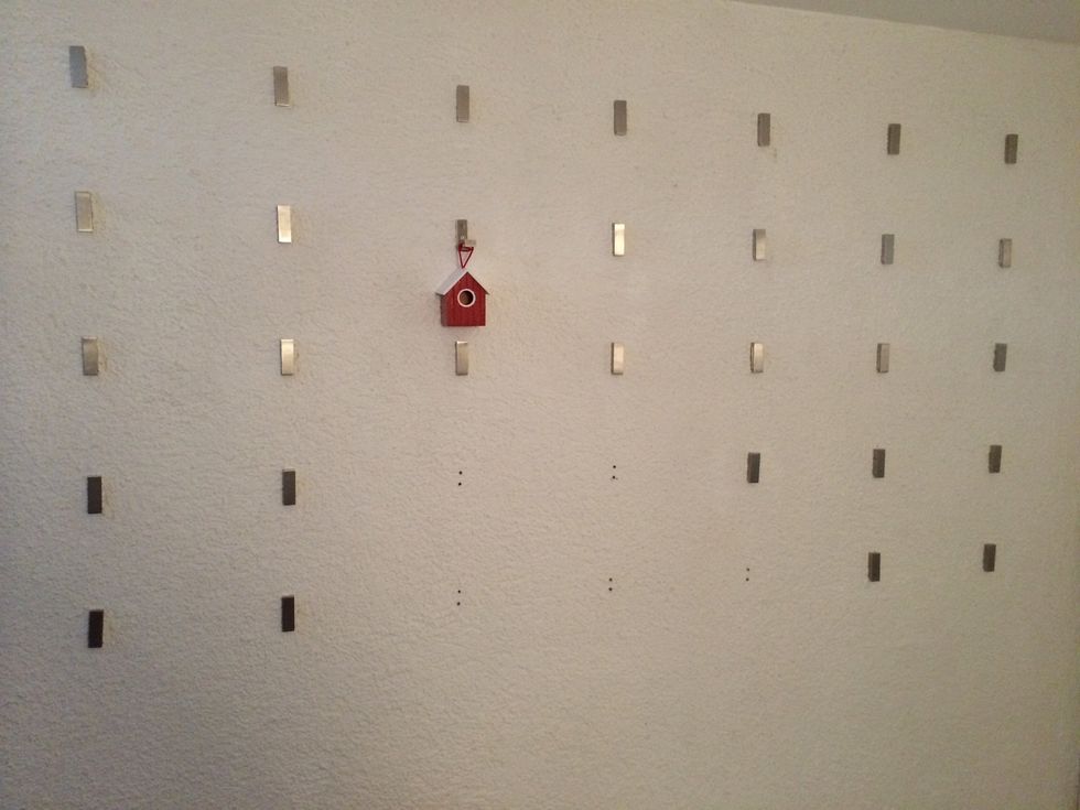 Make sure to leave room on the bottom for the chairs and the table.