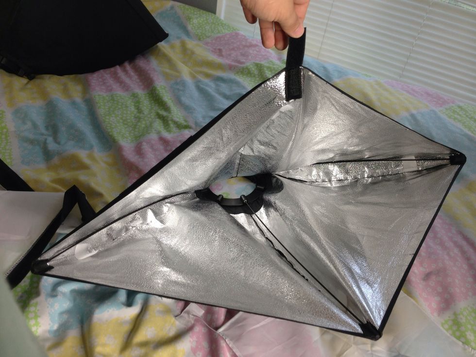 Make sure to leave the corner with the extended vector flap to be installed last.