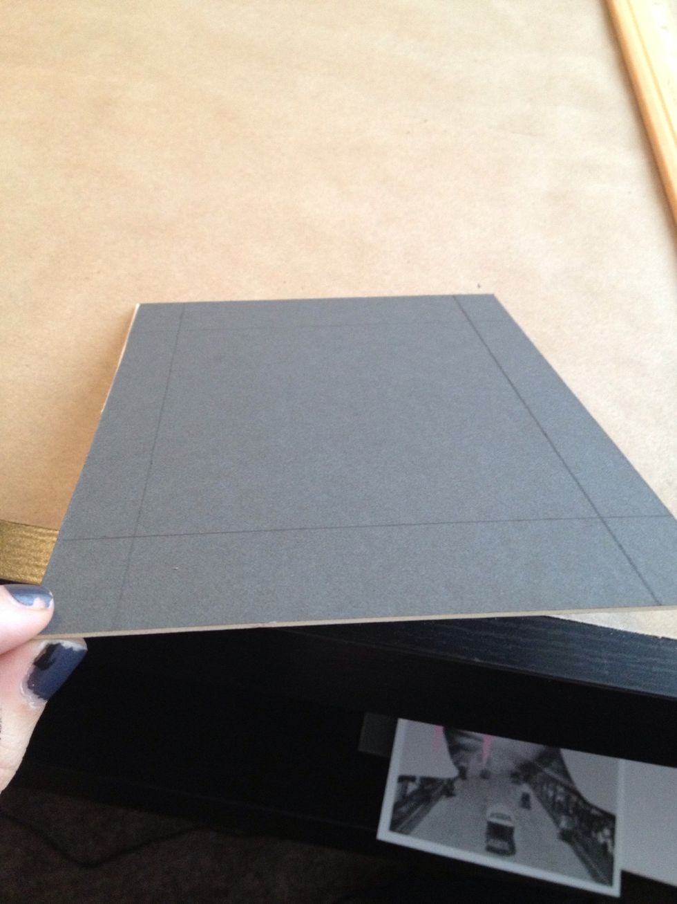 Make sure to make light markings so you can erase them when it's completed