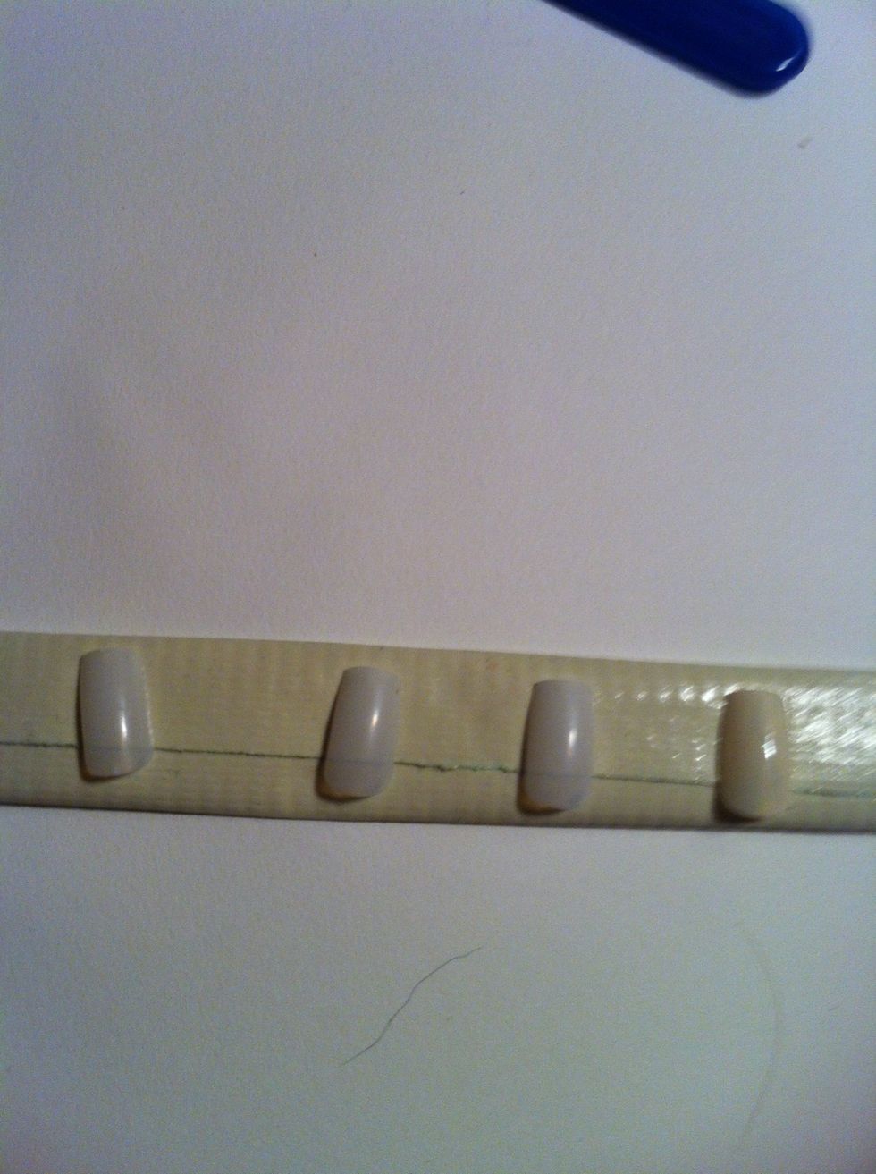 Make sure to separate them well enough that the polish won't stick together! (: best of luck! (: