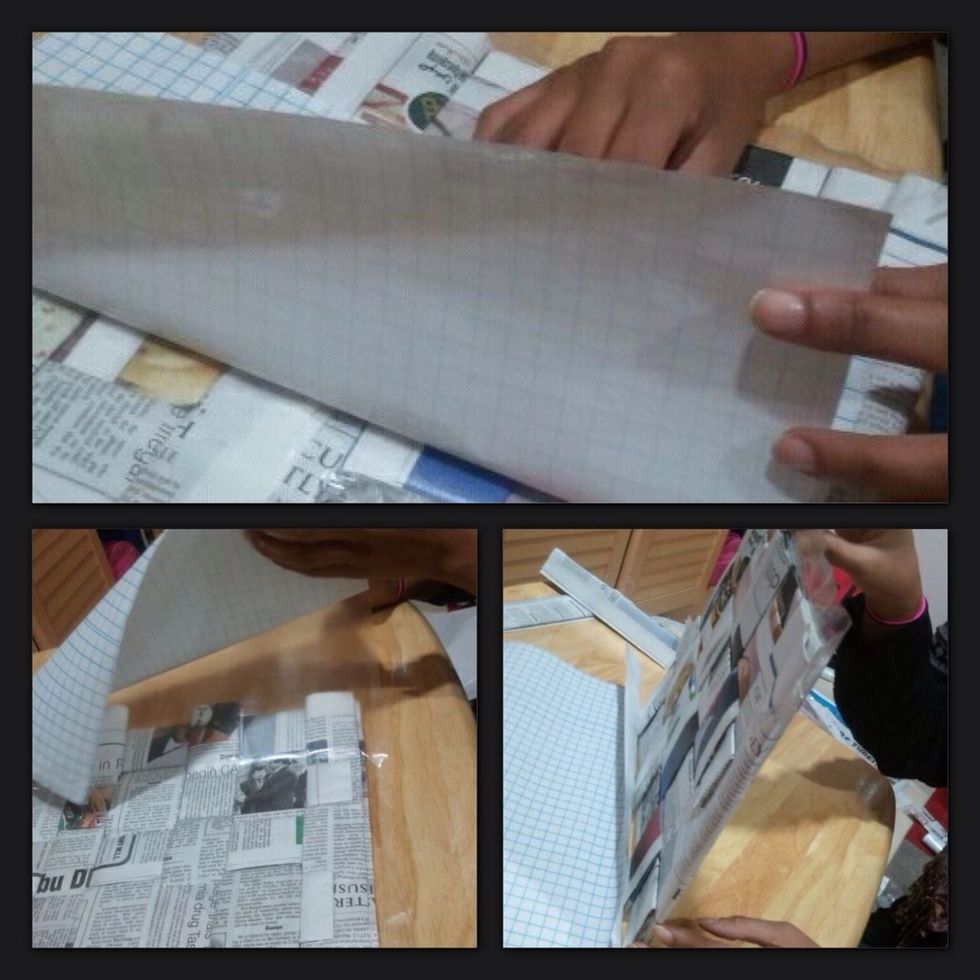 Make sure to tape the square that u get, nicely...