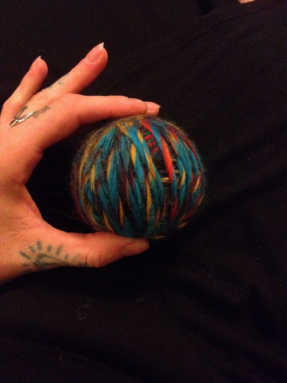 Make sure to wrap ball tightly. ball should be tennis ball size. For faster drying time make larger soft ball size ball. Each bundle makes 2 balls.