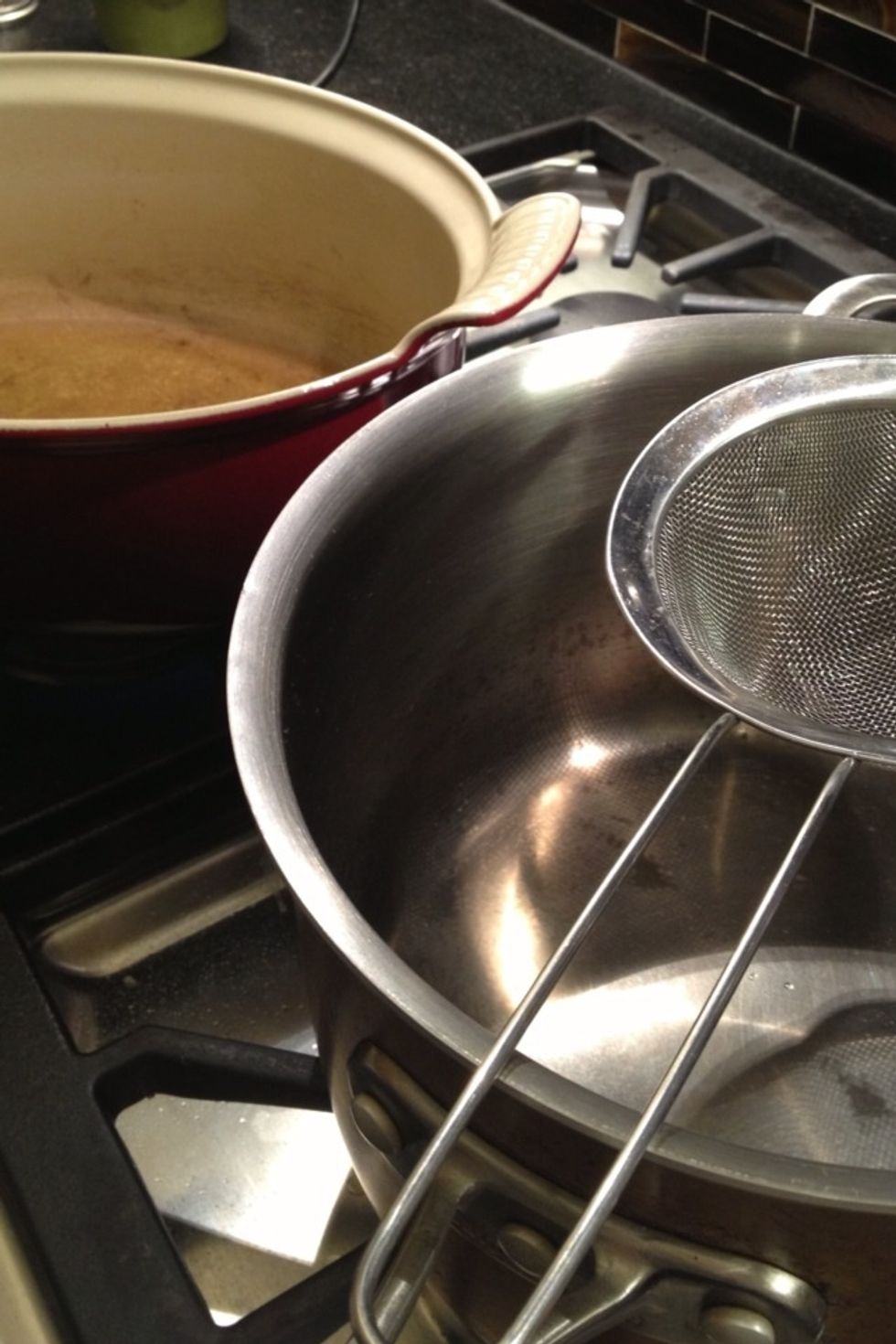 Make sure you are set up for success. You don't want to be fishing pieces of Brussels sprouts.