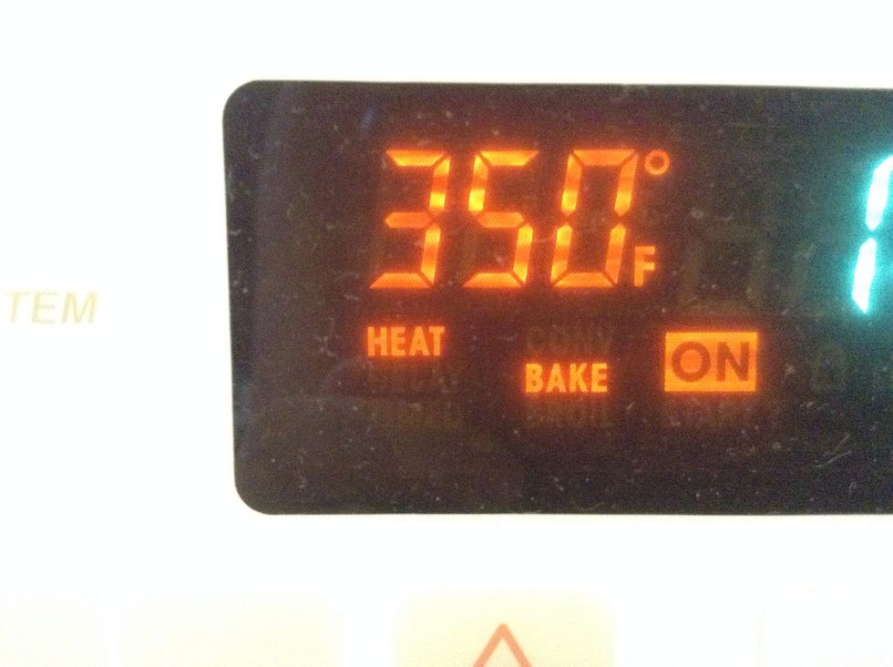 Make sure you didn't forget to pre heat the oven to 350