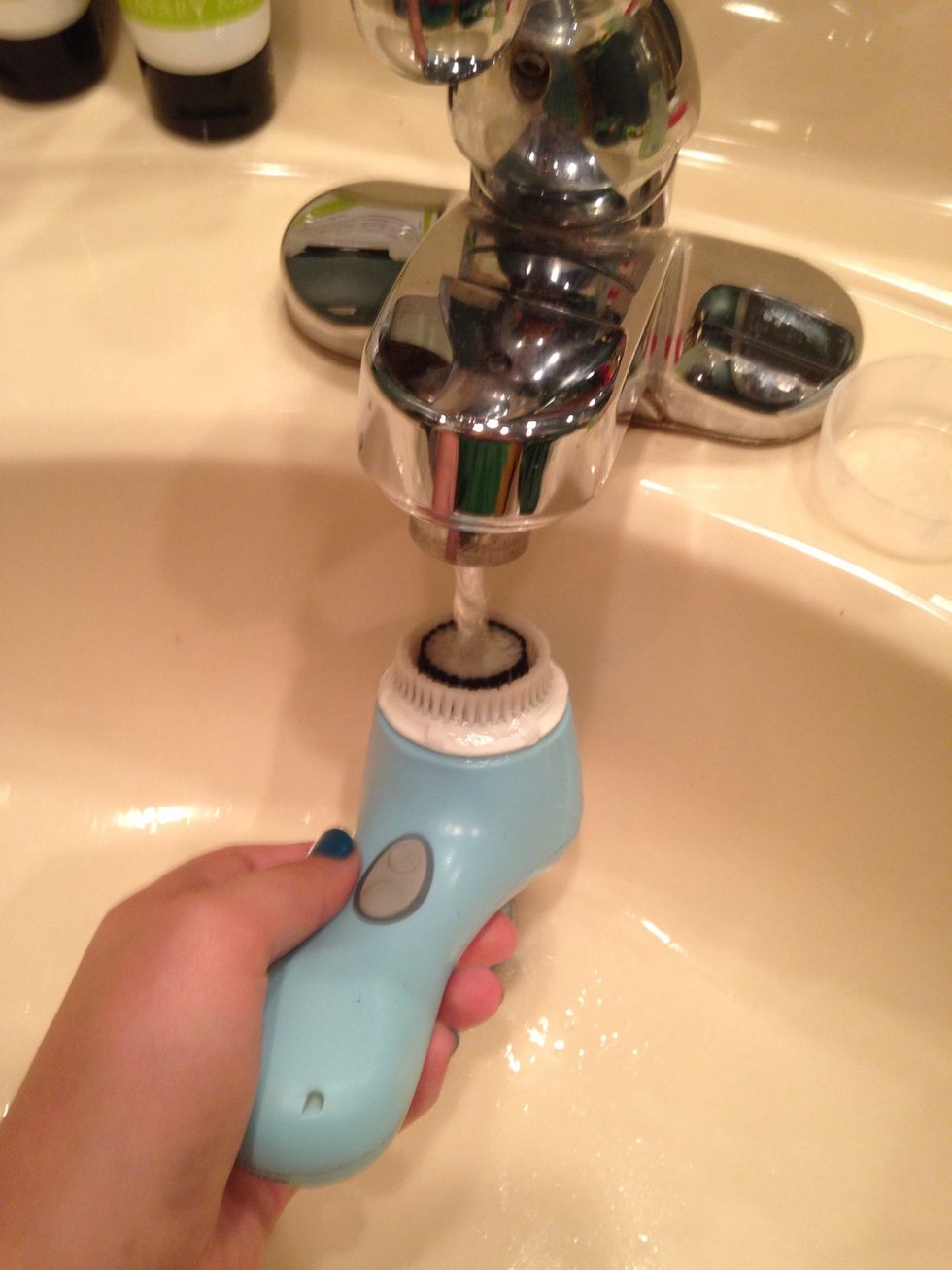 Make sure you get it wet!! If you don't use a brush, you can just use your hands!! Any step with the brush, omit the brush and use your fingers!!!