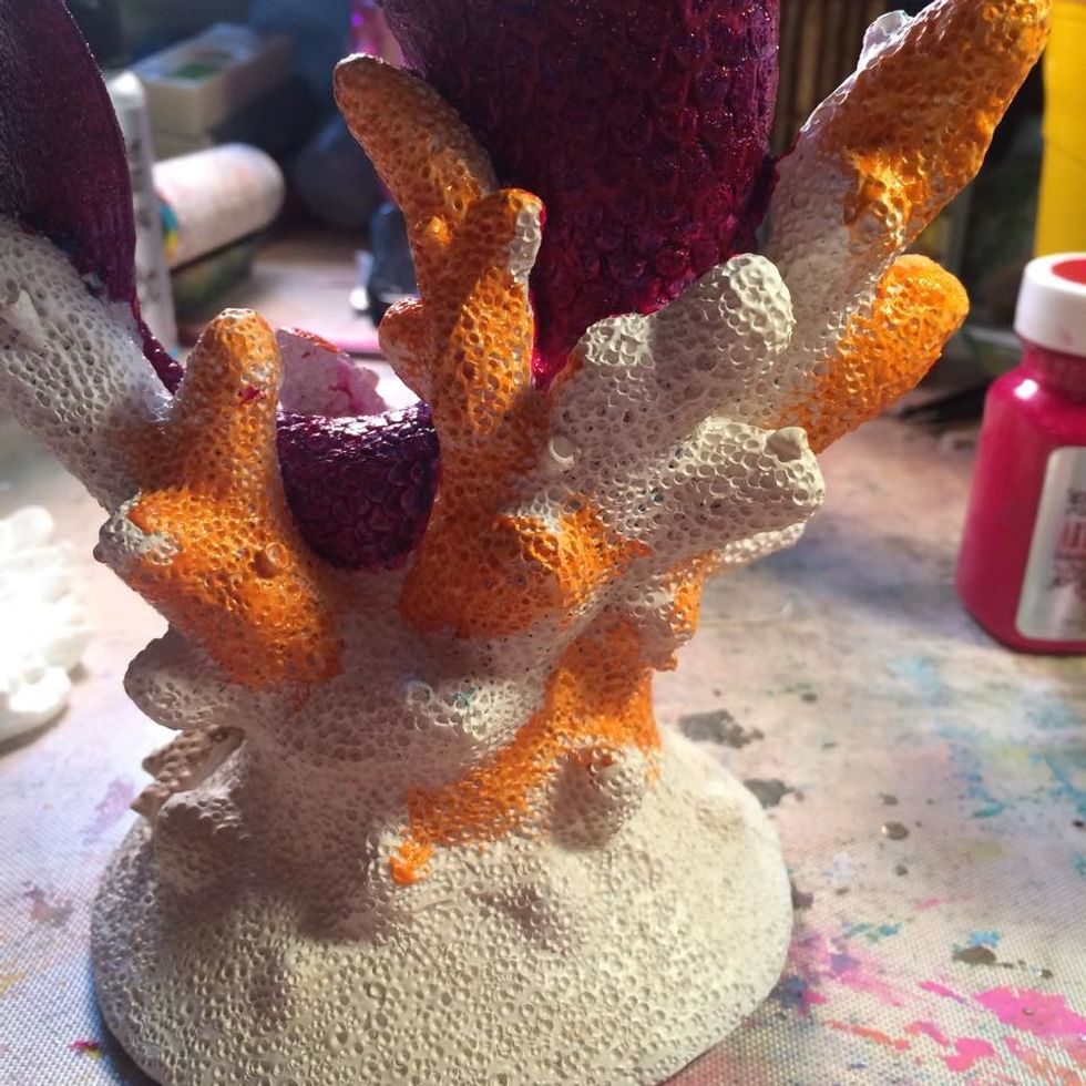 Make sure you get the front and back. Smoosh it into all the tiny crevices