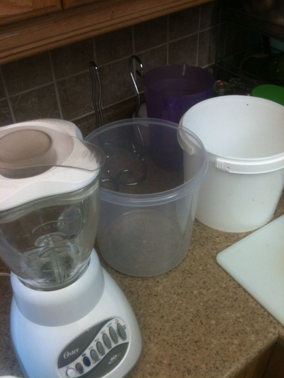 Make sure you have a few large jugs to pour the juice into as you make it.