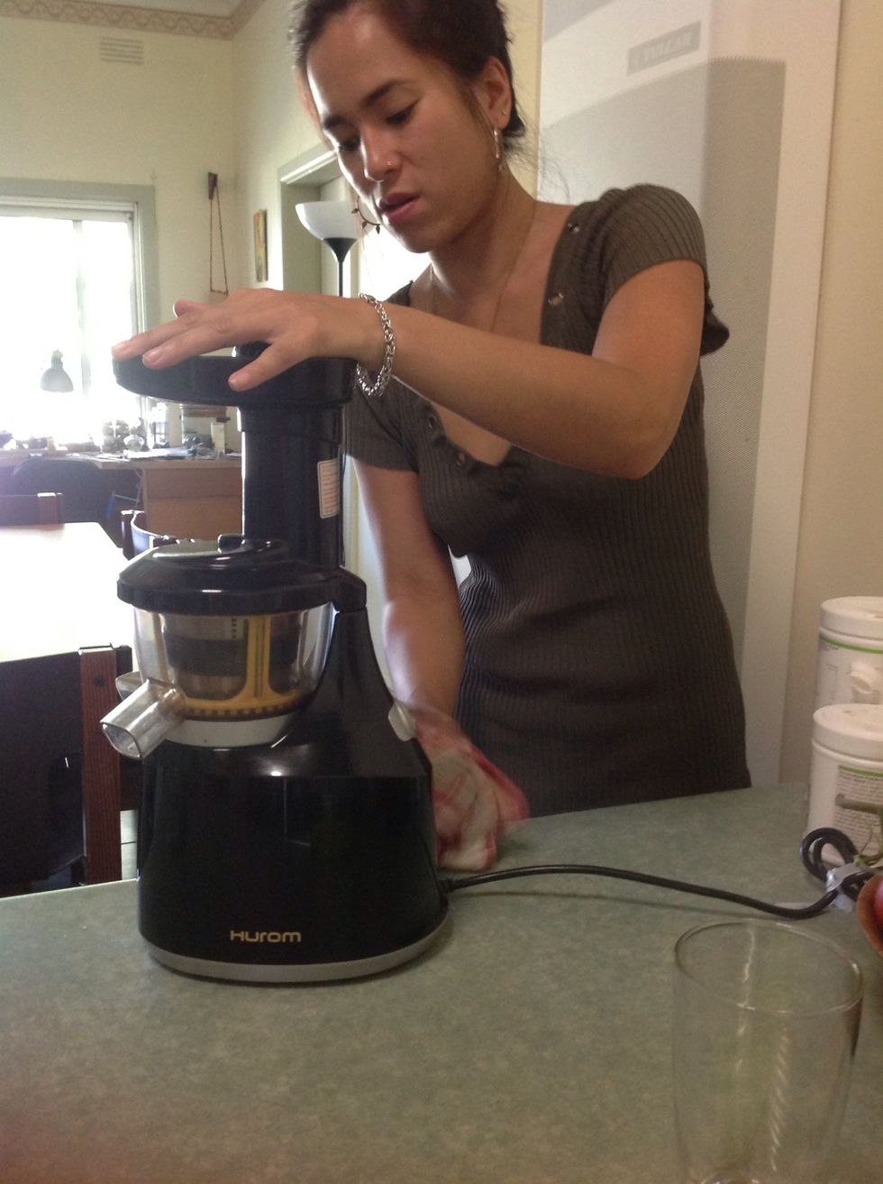 Make sure you have a slow juicer, preferably a Hurom juicer. Slow juicers retain more nutrients than the average juicer.
