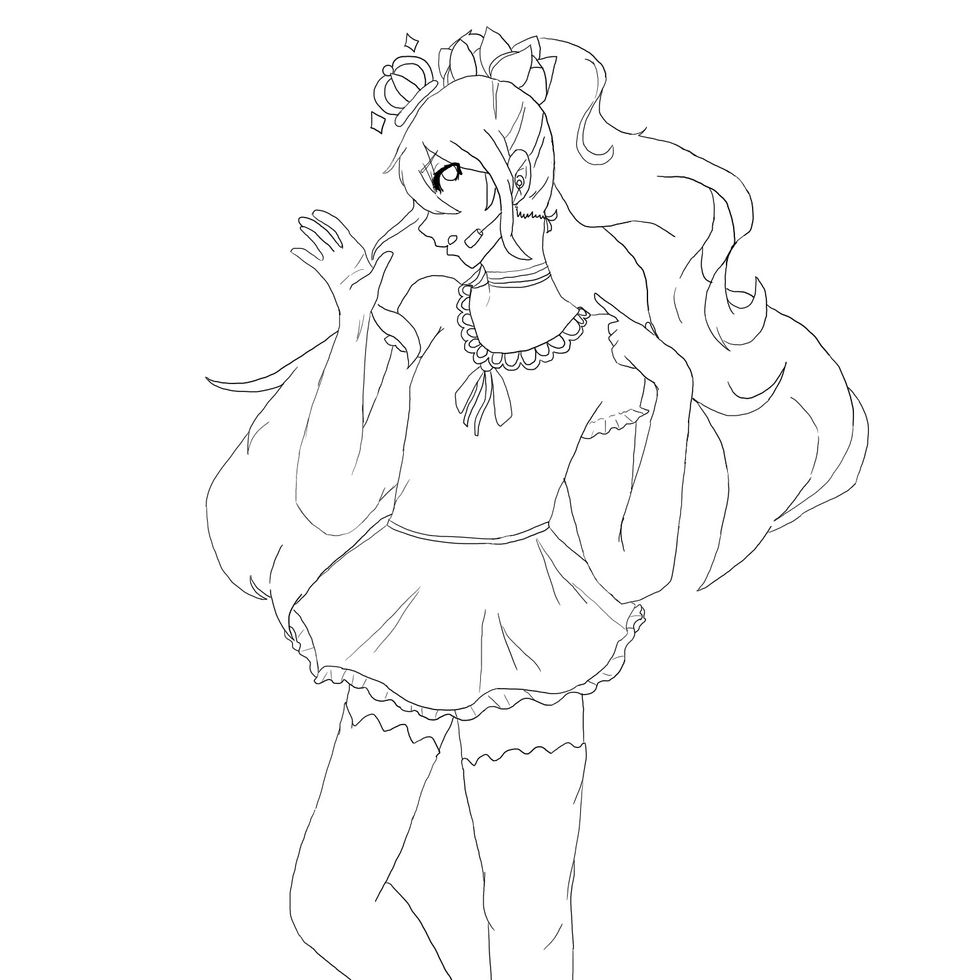 Make sure you have all the line art done! -This is my example