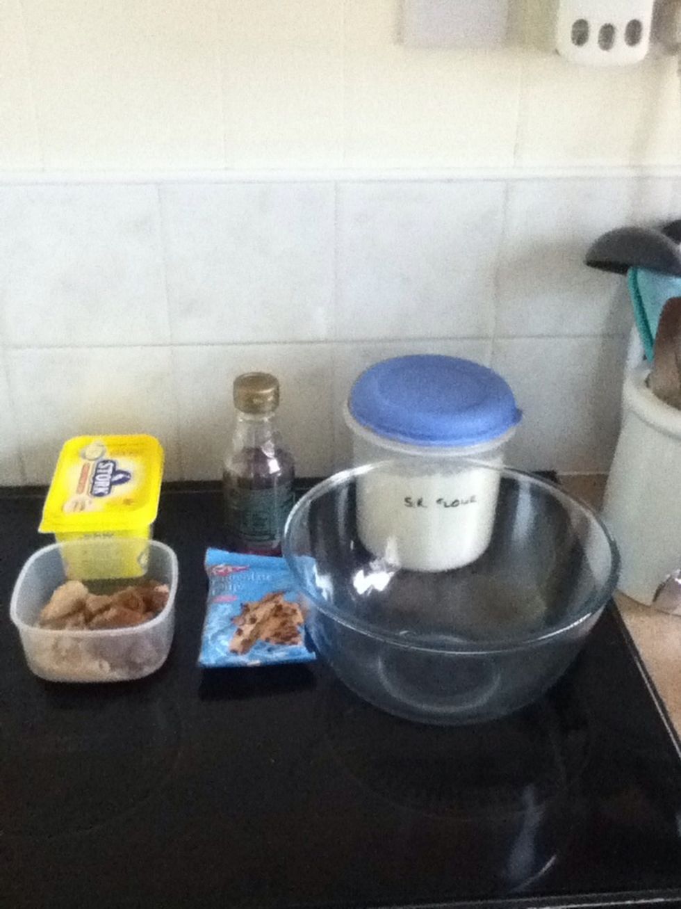 Make sure you have the things in the picture all ready and weighed out