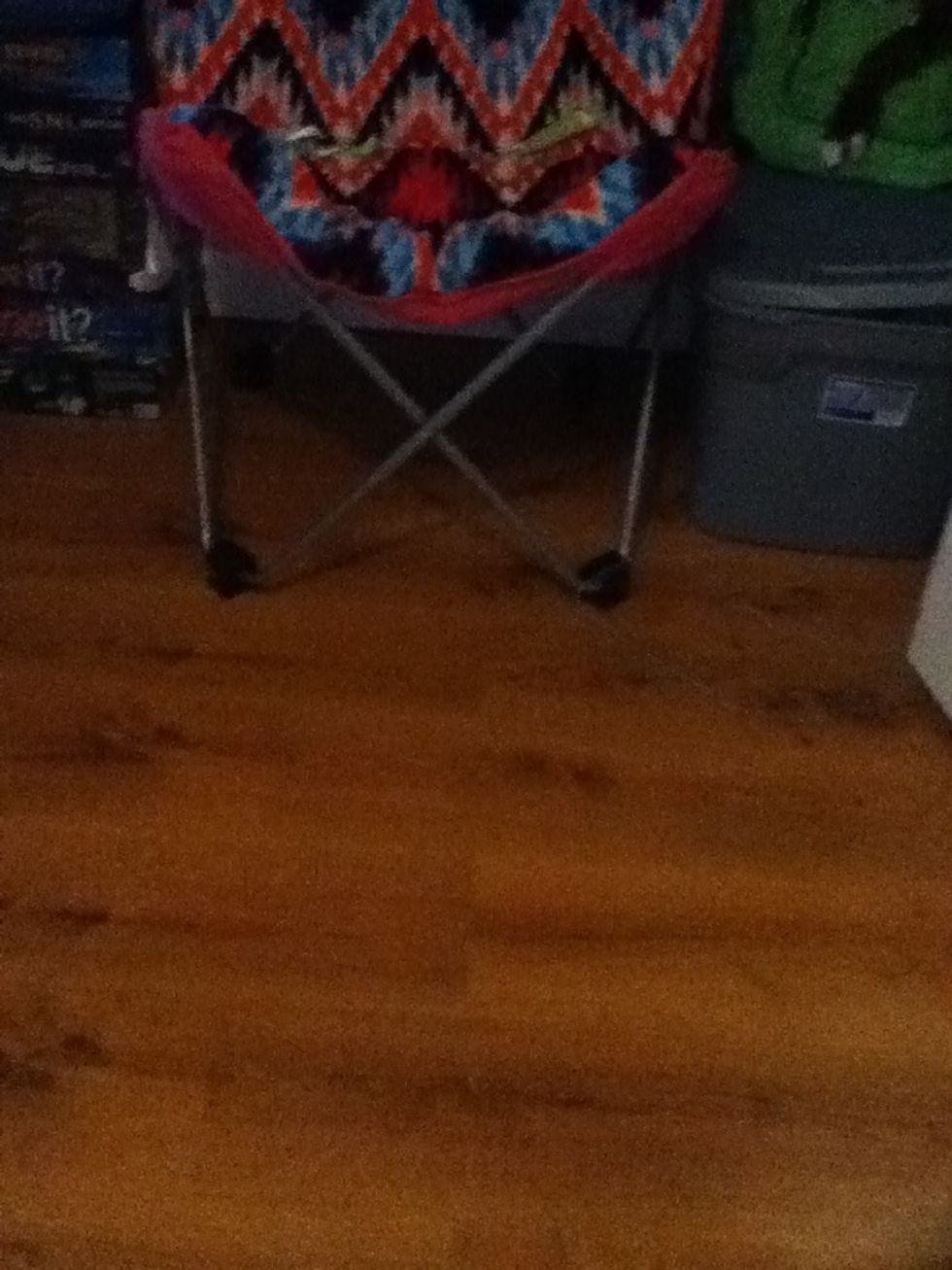 Make sure you organize everything on the floor and make sure its clean!