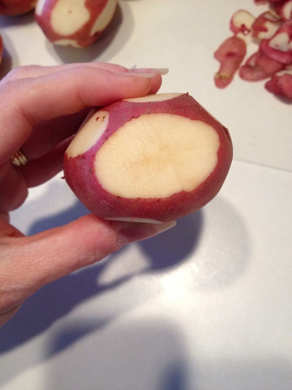 Make sure you peel the tops and bottoms well to remove spores.