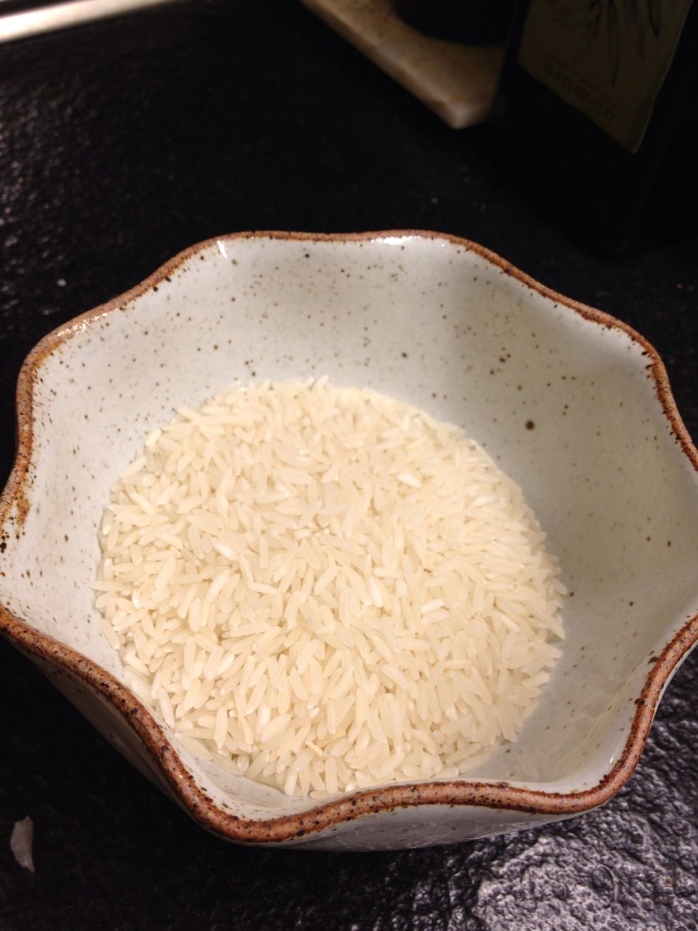 Make sure you remember the quantity of rice. It's two to one, so just double the amount in water.