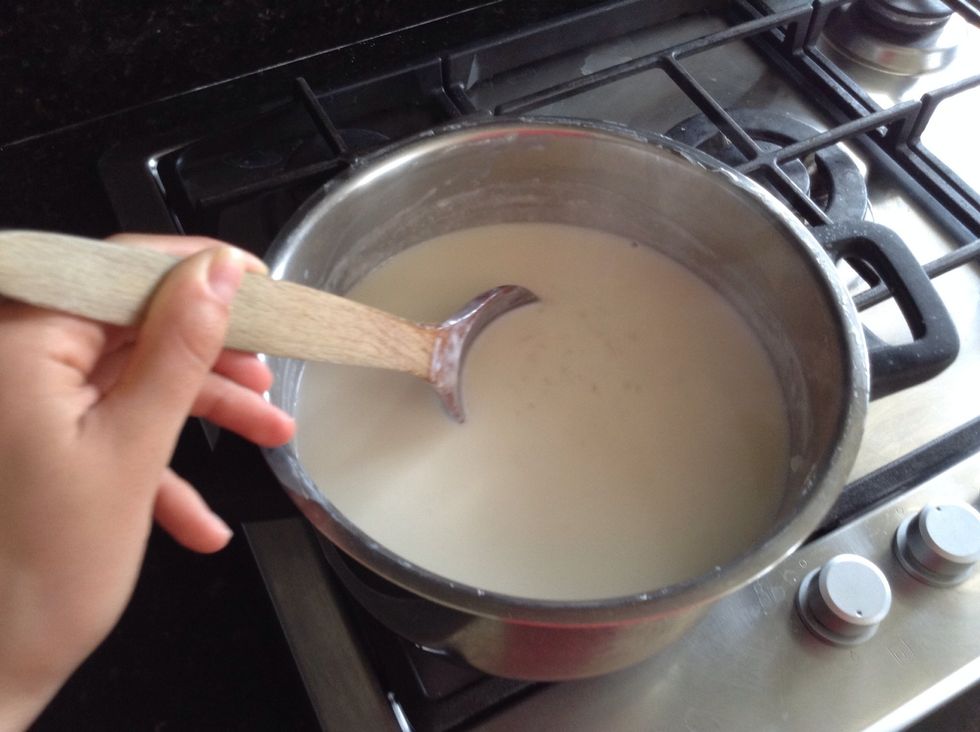 Make sure you stir frequently. It'll start to thicken a bit.