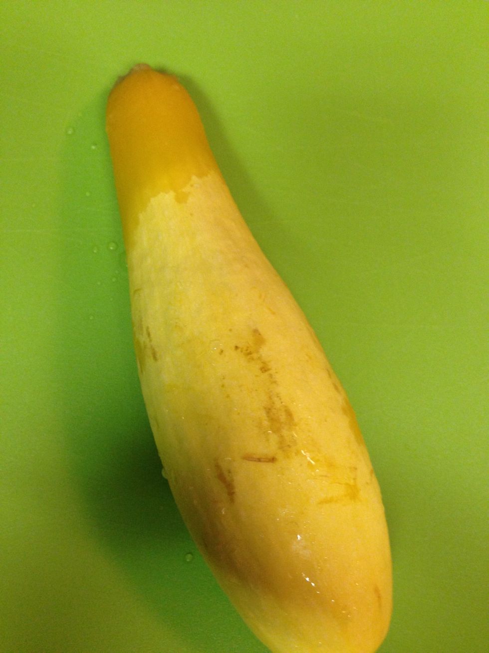 Make sure you wash the zucchini