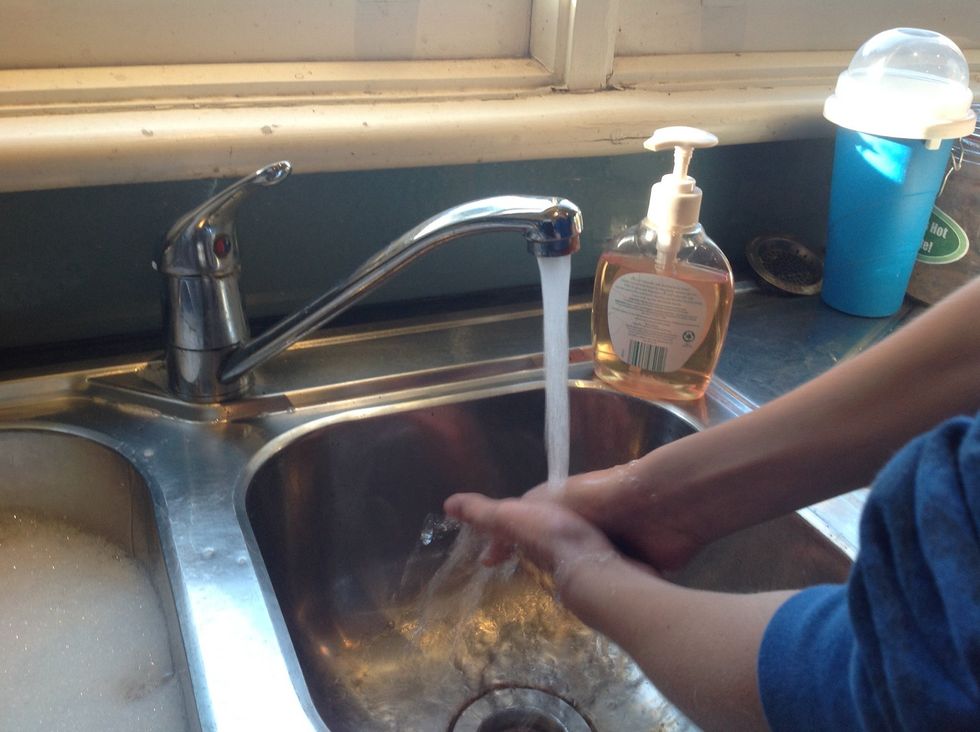 Make sure you wash your hands before making this recipe.