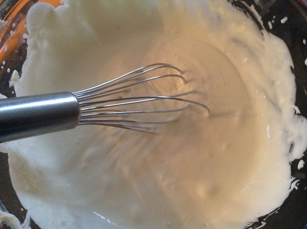 Make sure you whip the mixture with mascarpone in until it is think cream like substance
