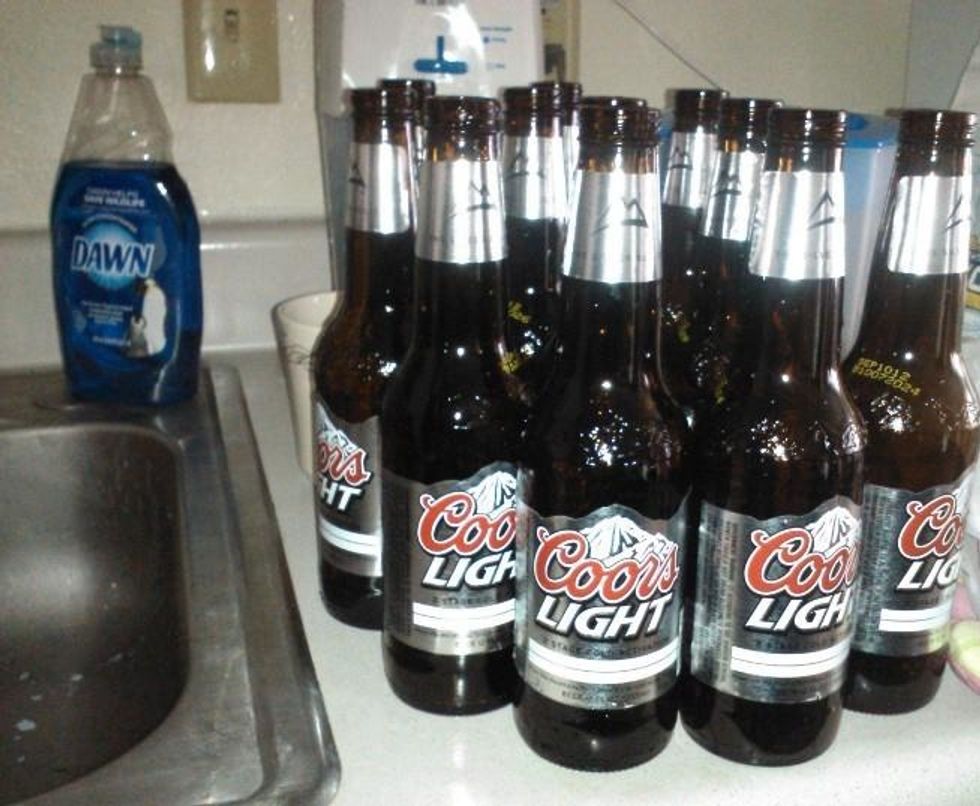 Make sure your bottles are clean and dry.