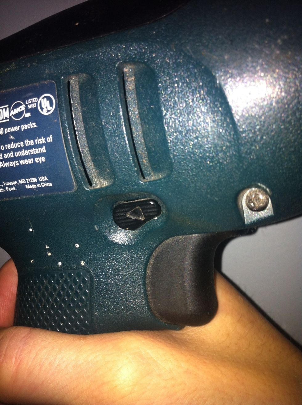 Make sure your drill is set to reverse.