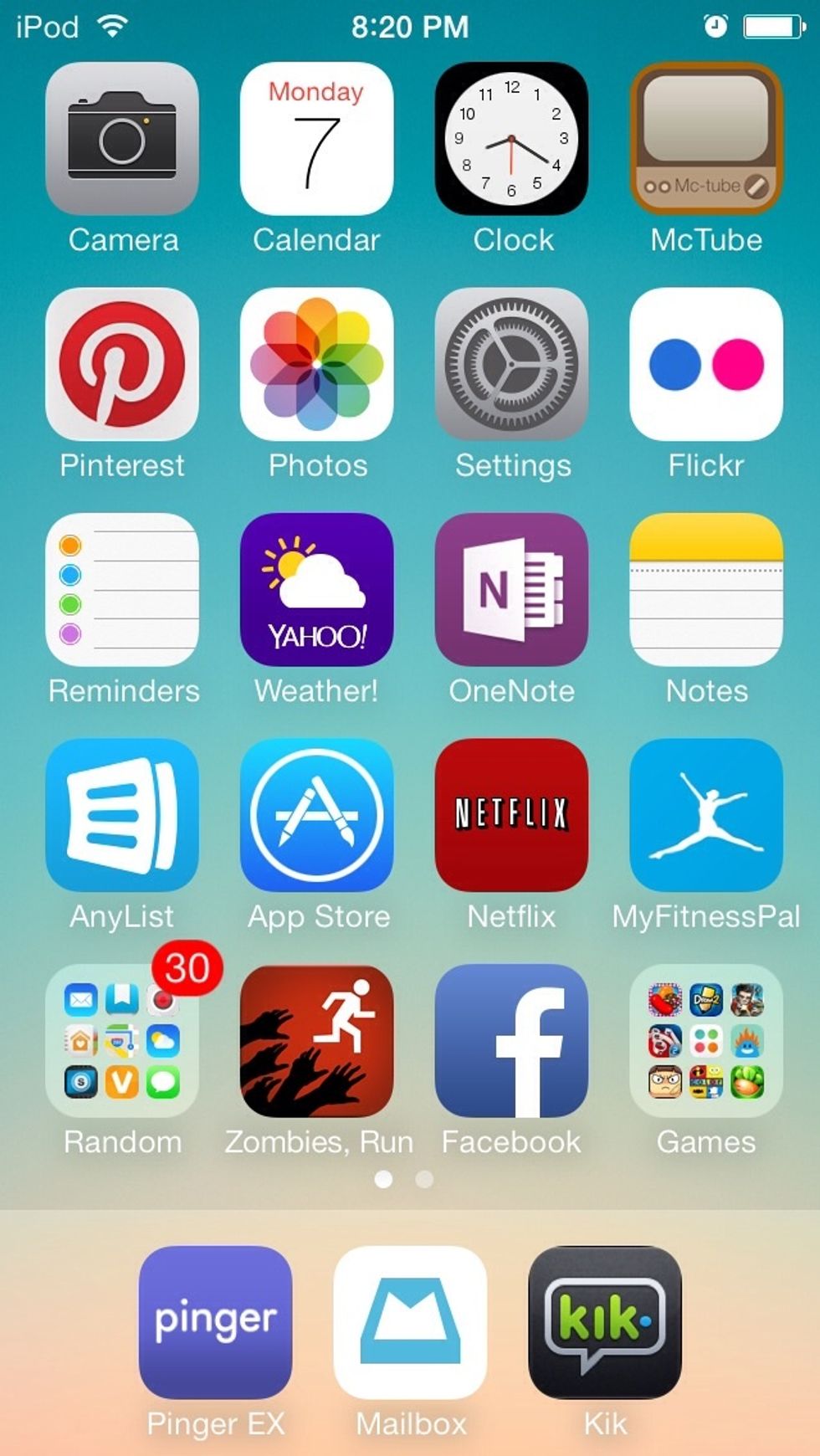 Make sure your first page is full of apps and have at least one folder of apps (the folder does not need to be full).