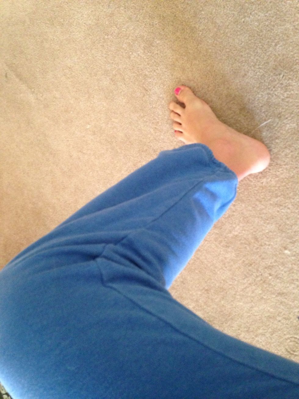 Make sure your foot is in front of your knee