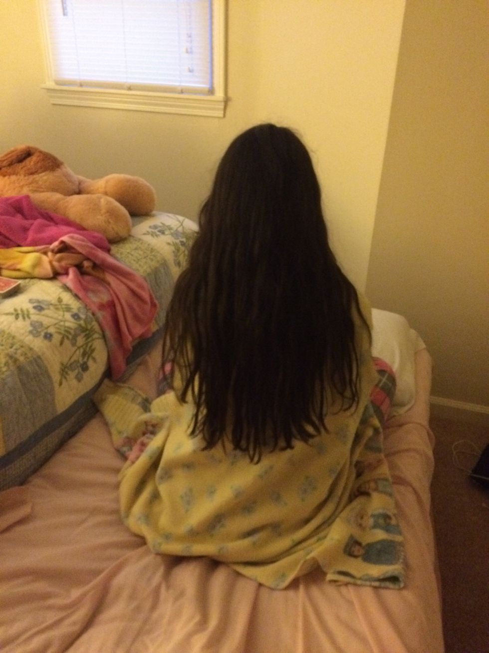 Make sure your hair is down.