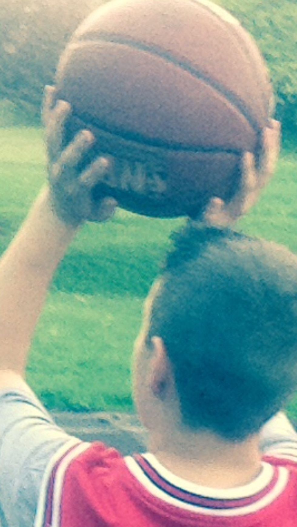 Make sure your hands are positioned good so you throw the ball strong