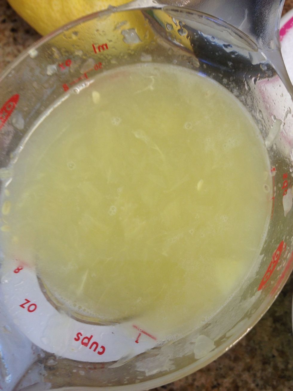 Make sure your lemon juice is freshly squeezed, with no seeds. Pulp will be blended out later.