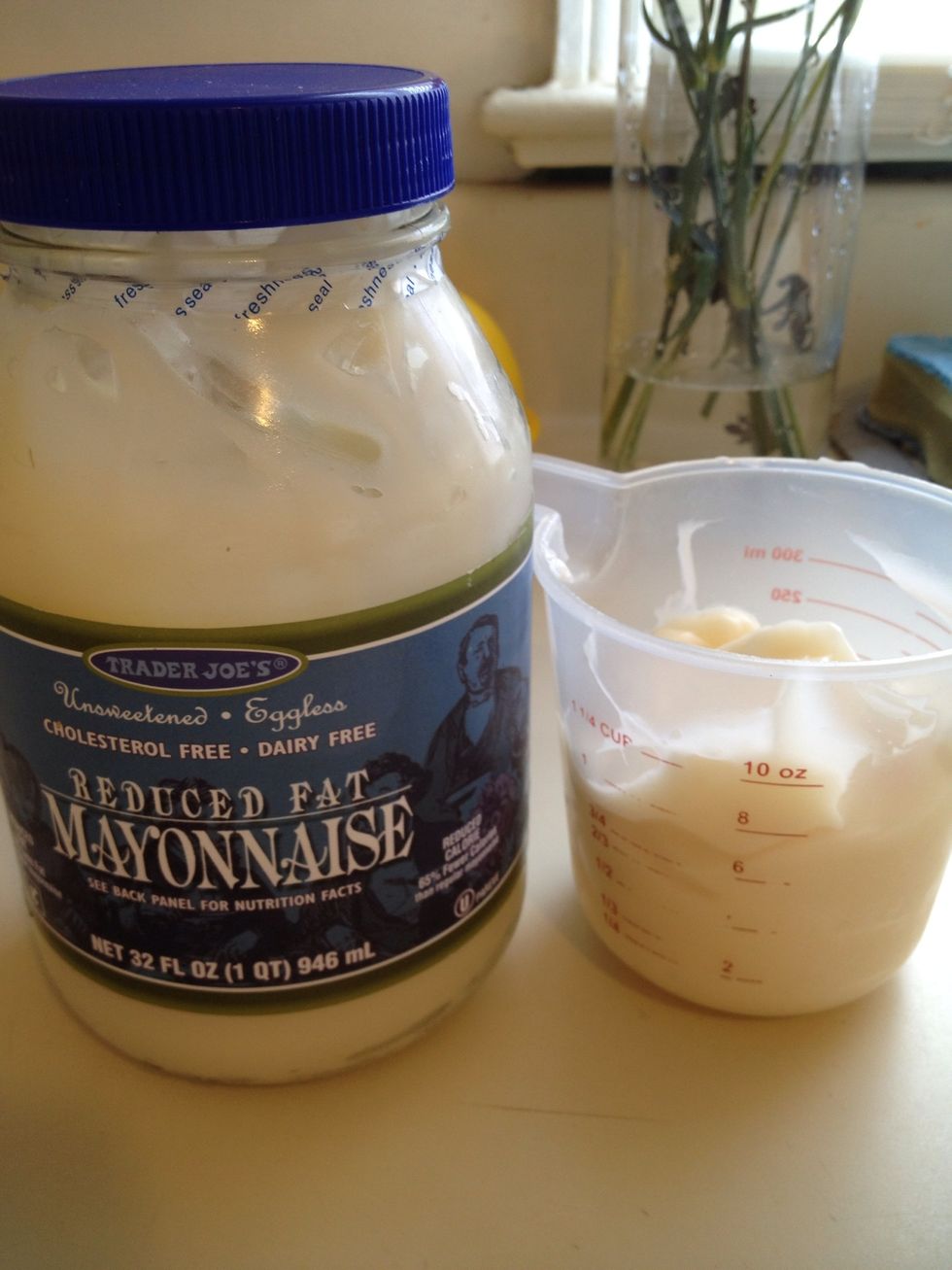 Make sure your mayonnaise is eggless and dairy free, or use Veganaise.