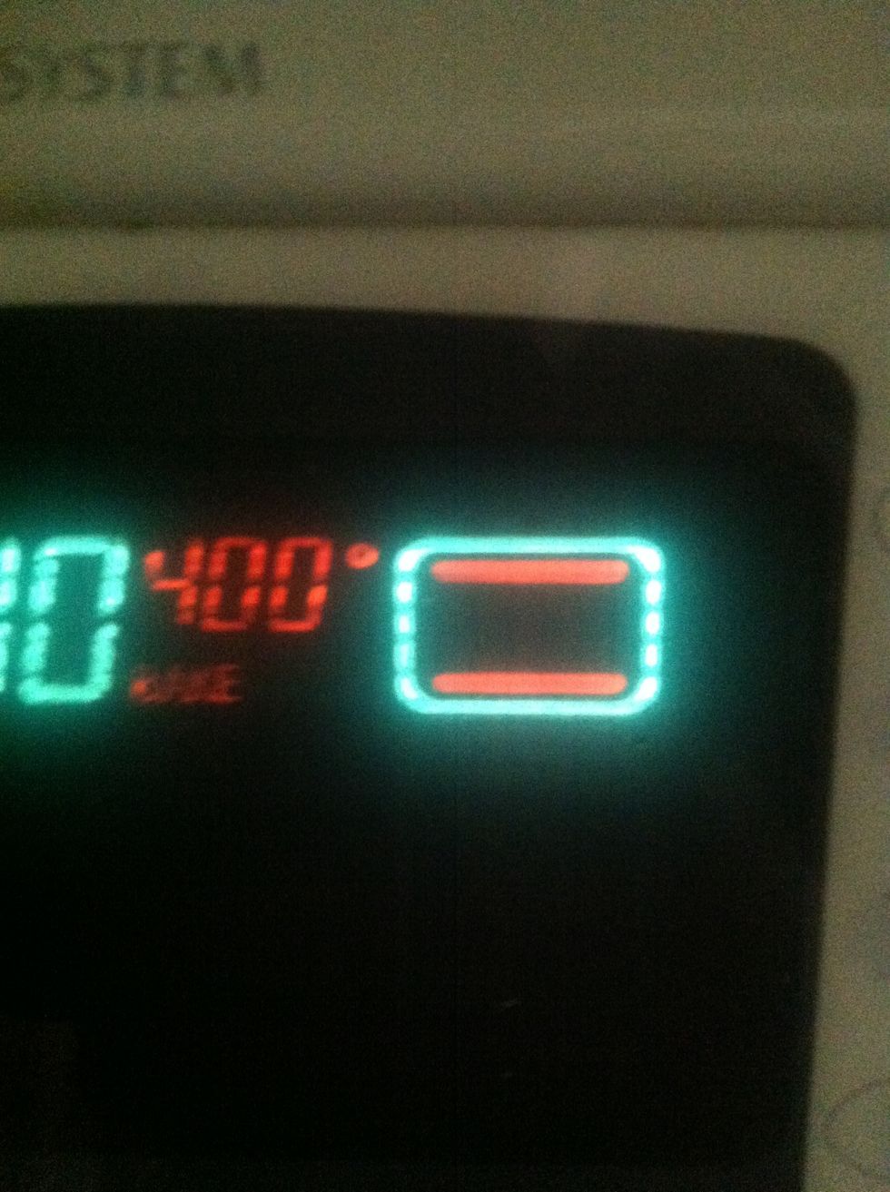 Make sure your oven is preheated to 400*f! Place cookie sheet on top rack and bake these yummy meatballs for about 30-40mins or until they are golden and crunchy.