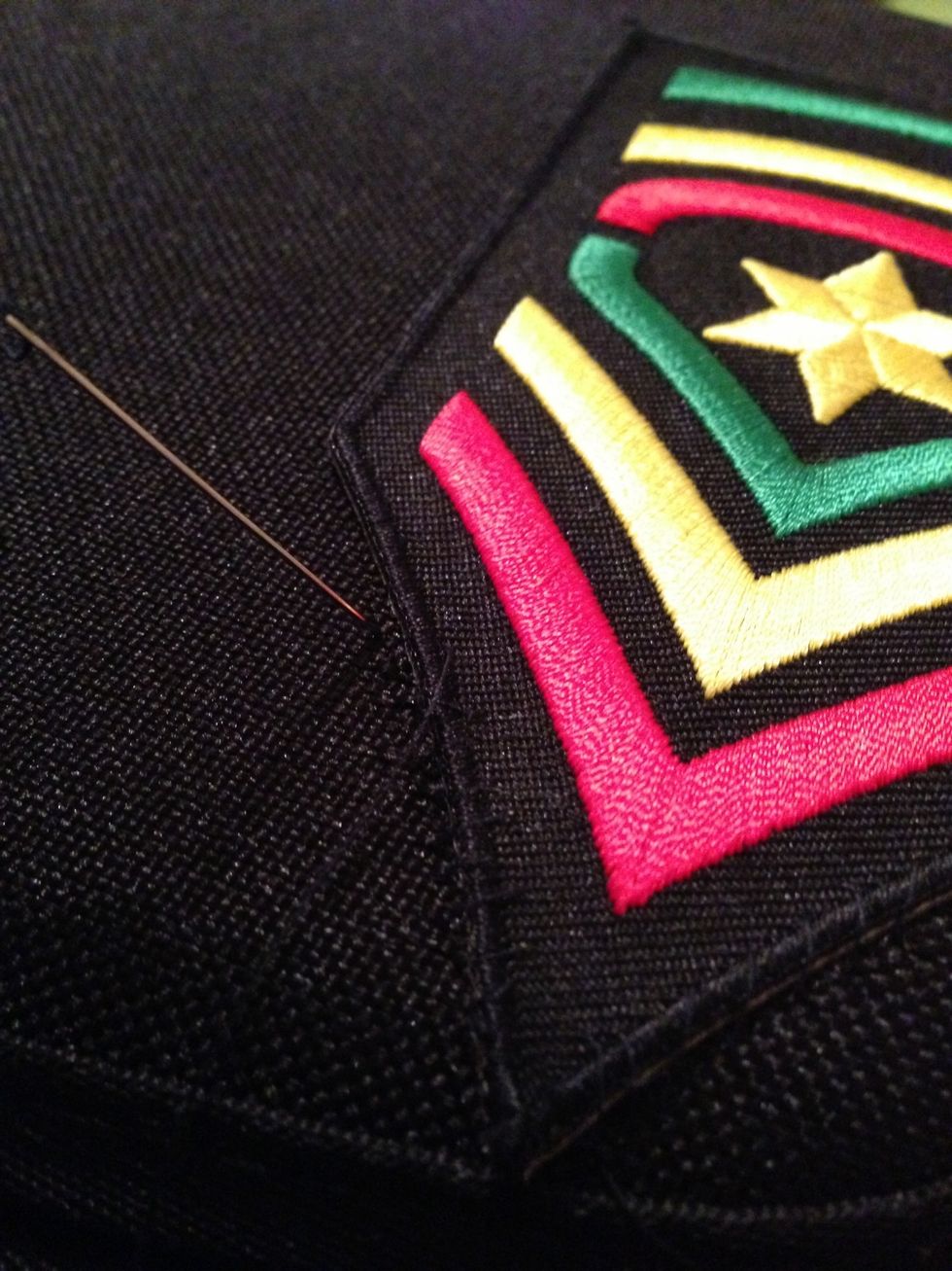 Make sure your patch is lying flat. And make sure you're pulling your stitches tight.