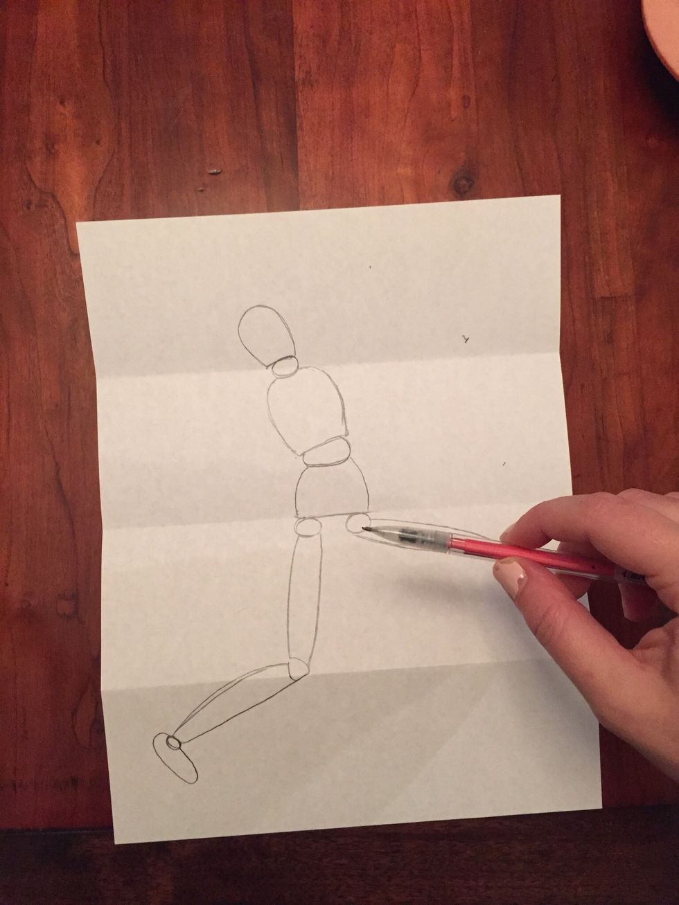 Make sure your second thigh is the same length.