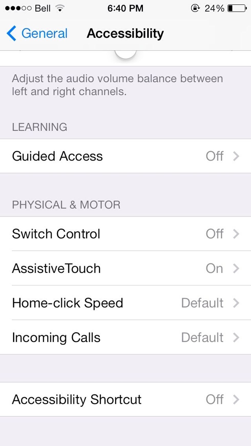 Make that assistive touch open