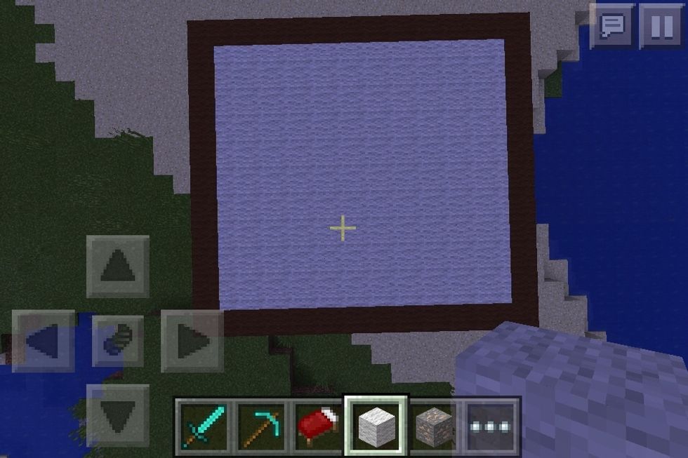 Make the cealing white wool