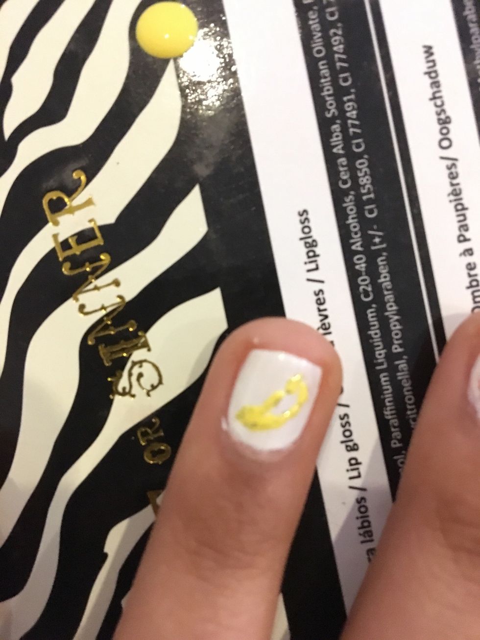Make the outline. A bit like the shape of a banana