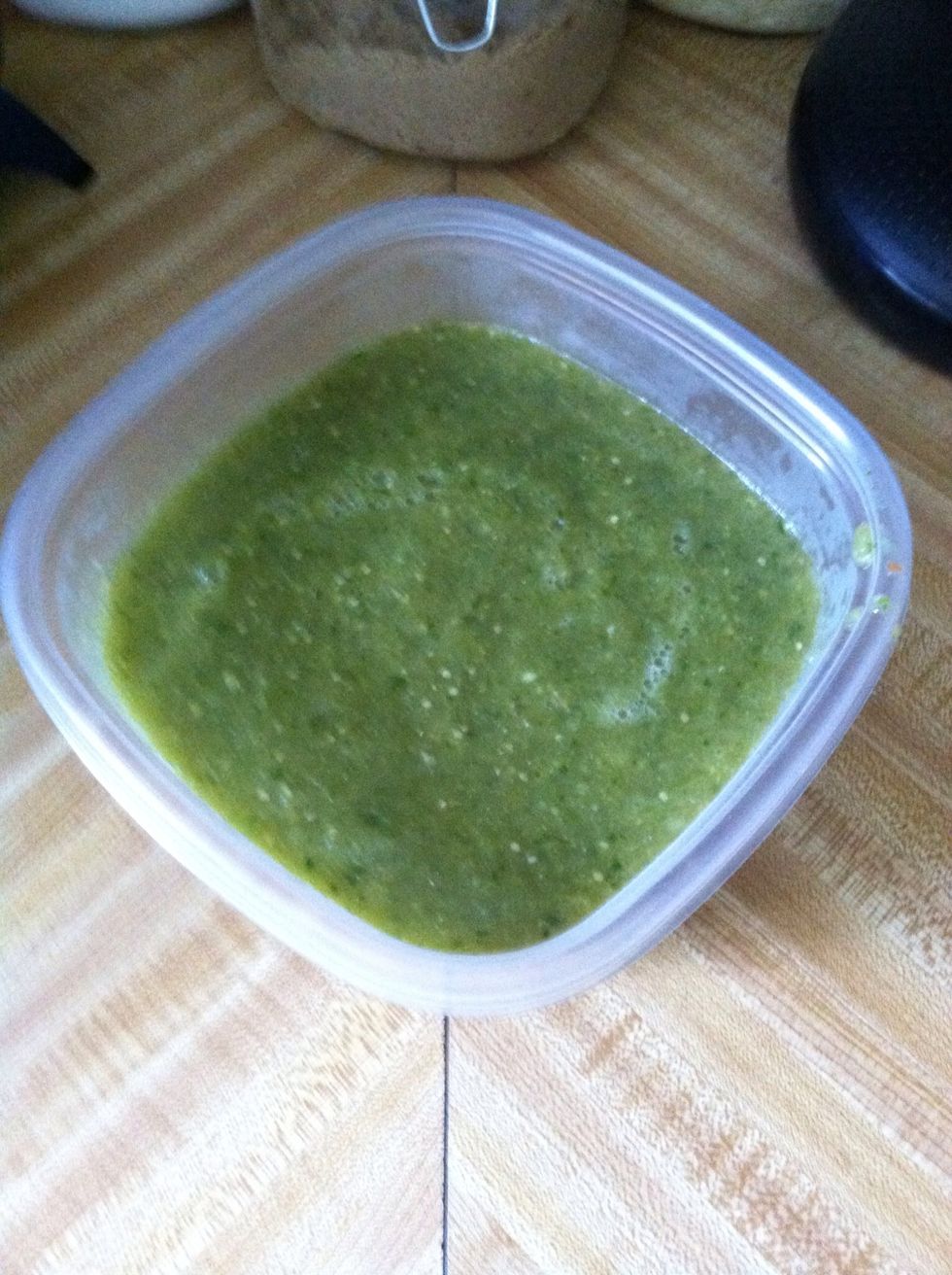 Make the salsa (you can make red or green). See my recipe.
