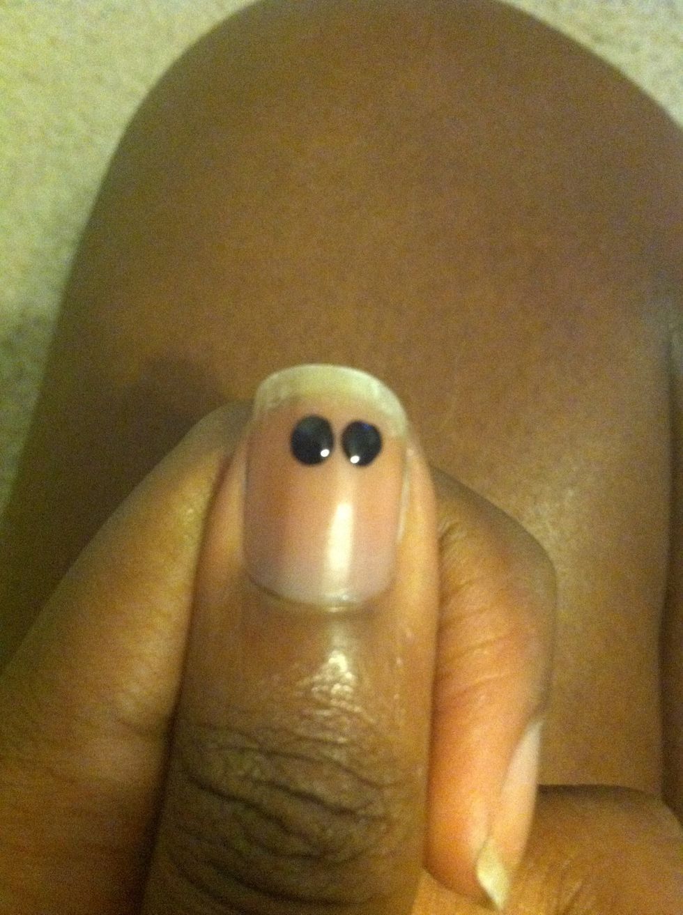 Make the second dot right next to the first one like this\u2b06.