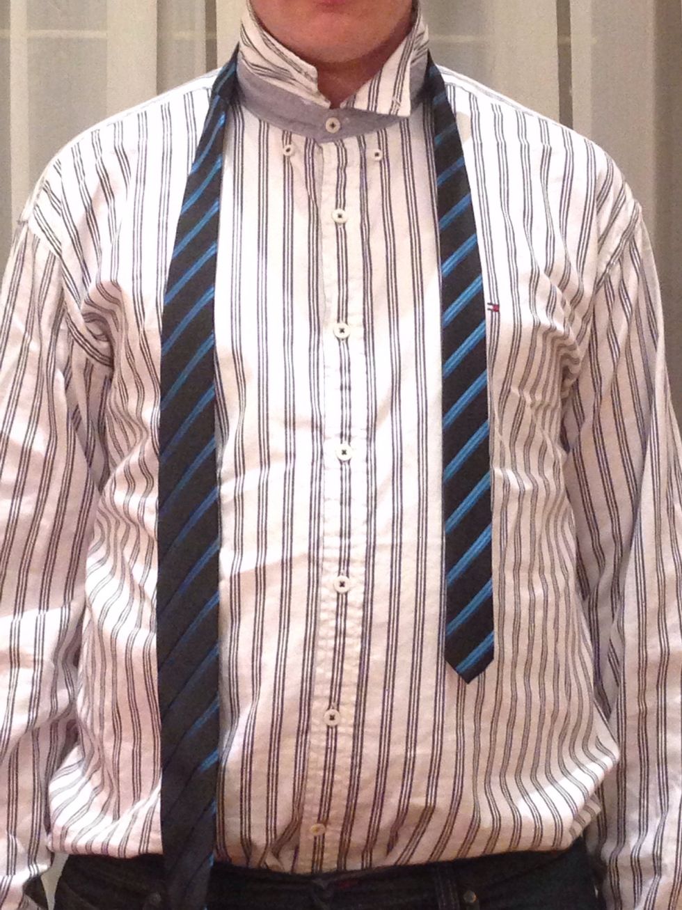 Make the wide end longer than the narrow end.