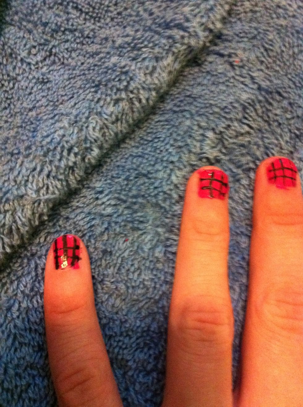 How to make checkered nails B+C Guides