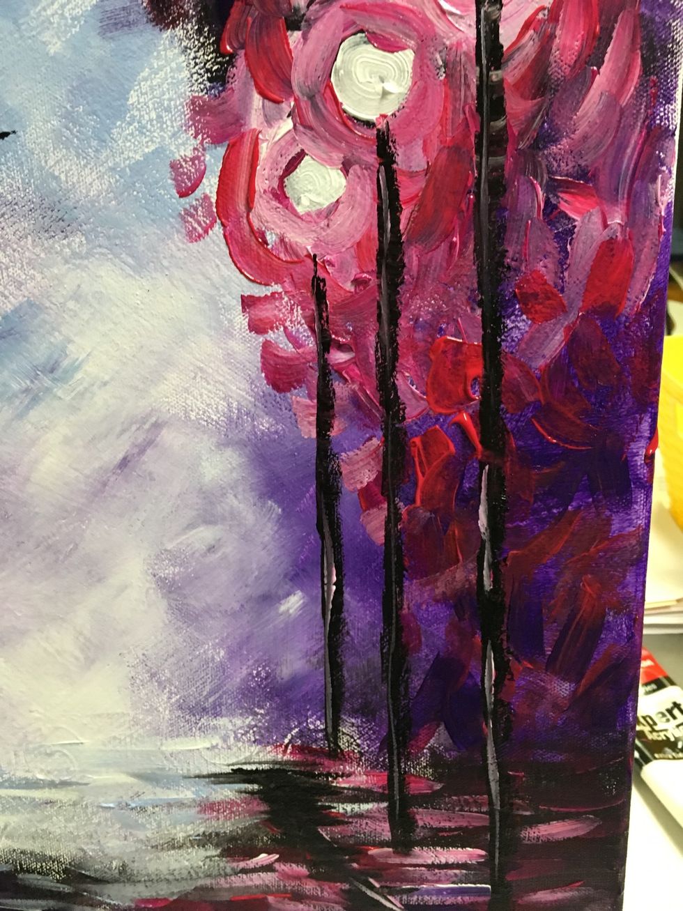 Make them thicker and add a little white paint.