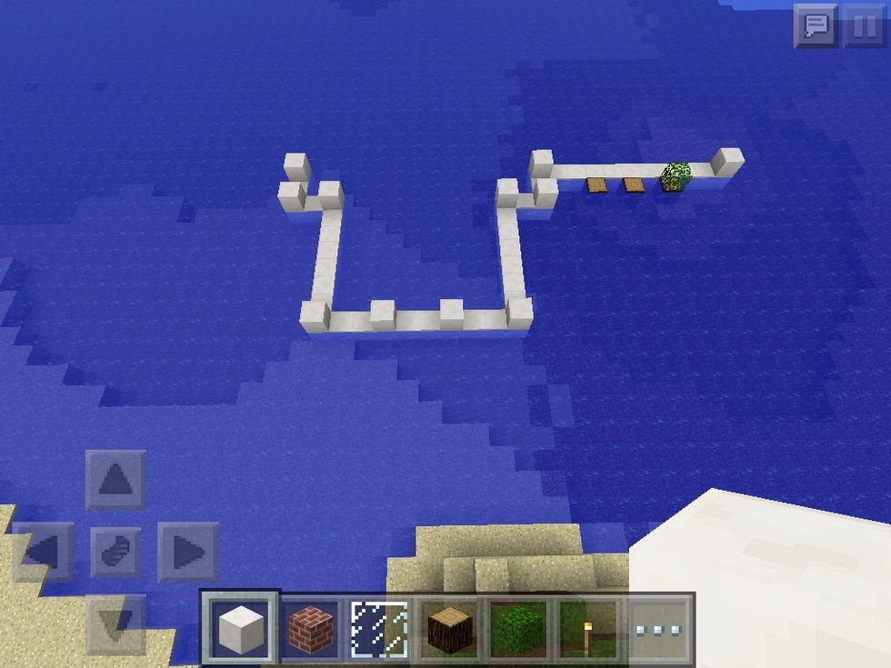 Make this shape, the walls are for were we will build up