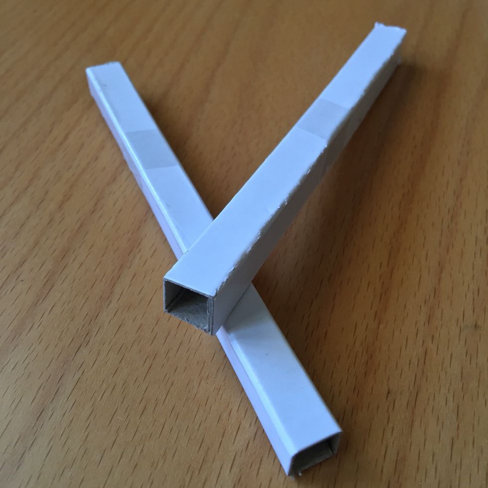 Make two pieces as shown.