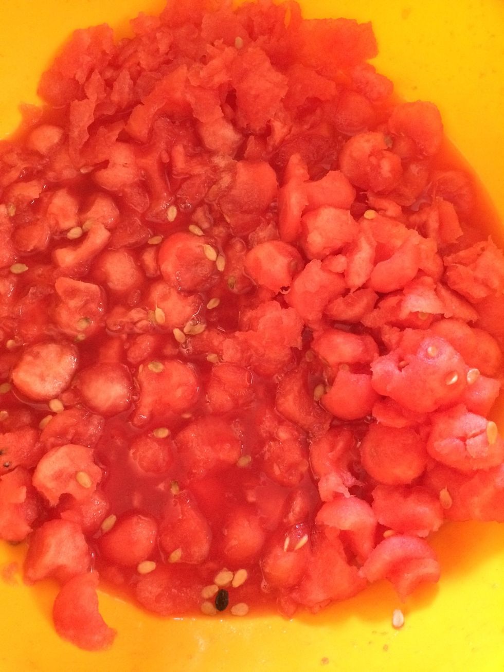 make watermelon balls from large basket before hollowing it out