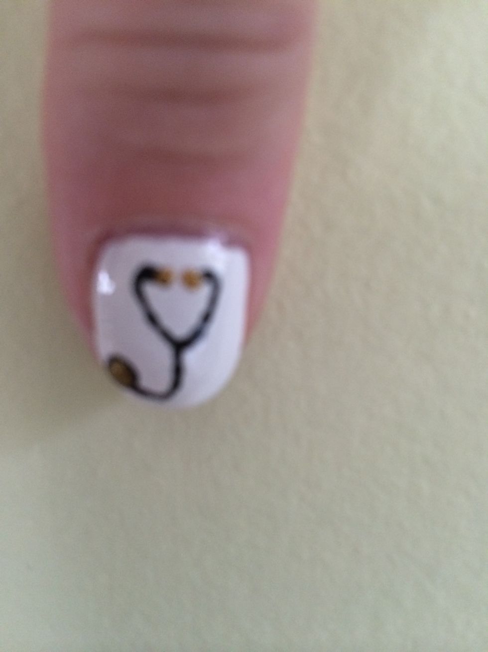 Make your details pop by adding a little glitter for accents (sorry it's a little blurry)