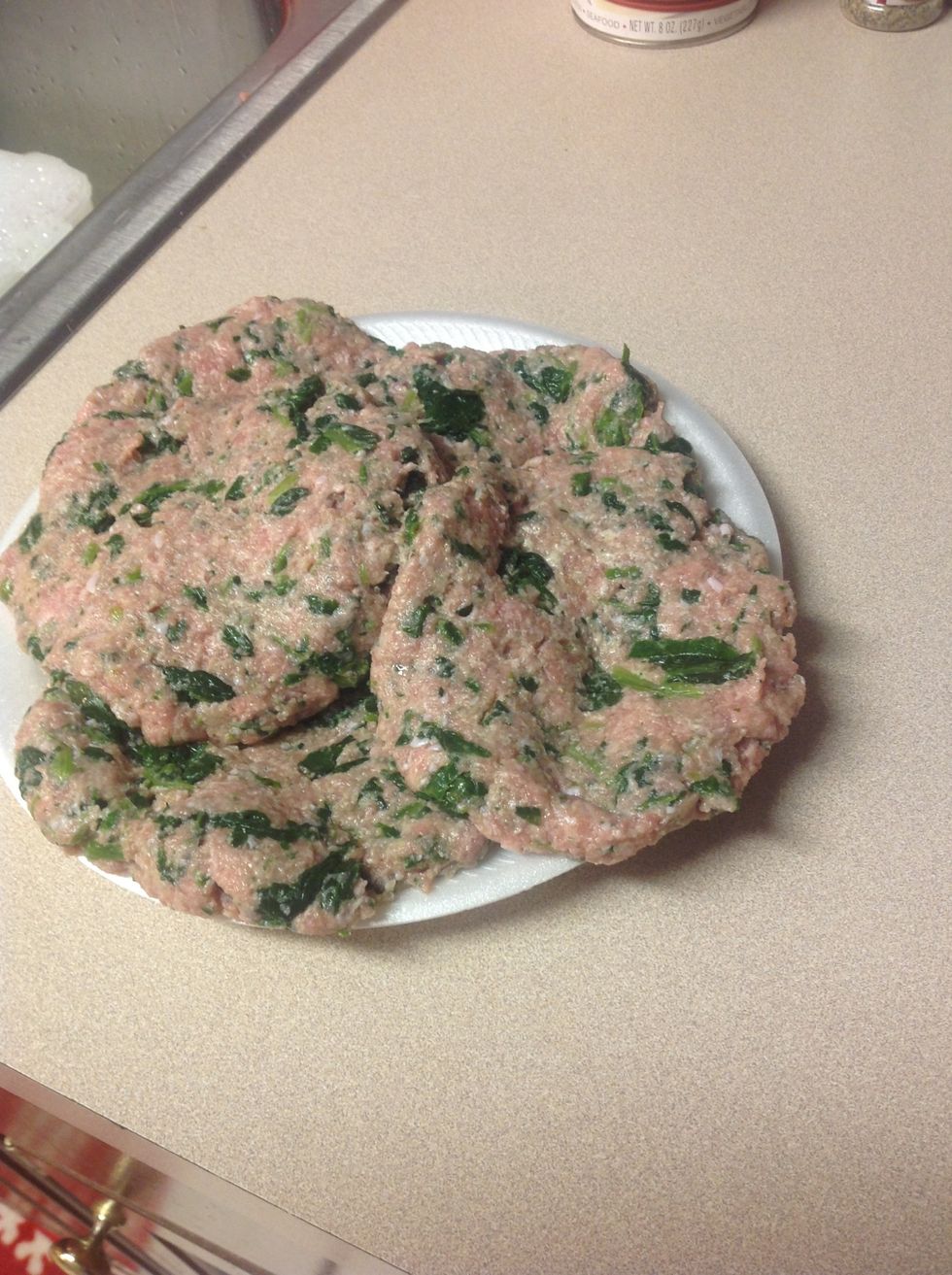Make your hamburger patties