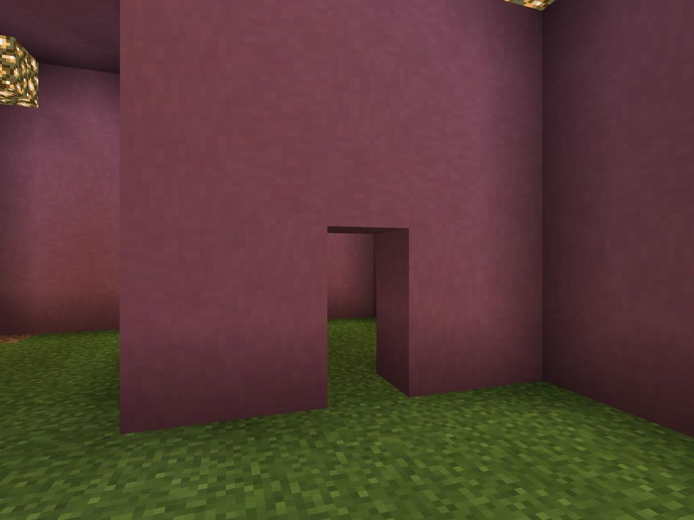 Make your passage making a doorway.