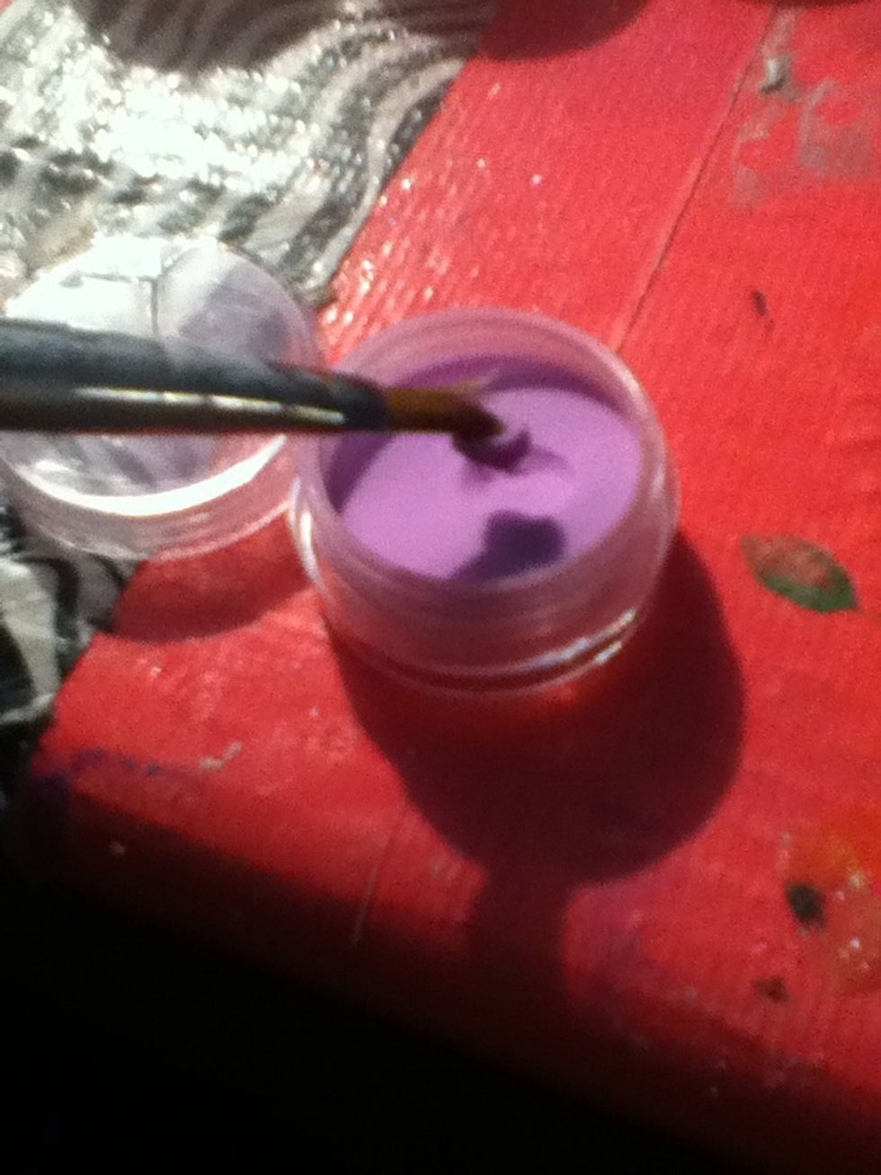 Make your small bead of acrylic